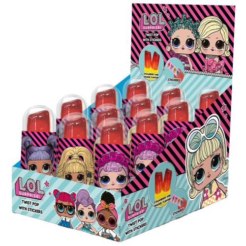 LOL Surprise Twist Pop Lollipop Box 12x15g 12 Inventta.eu