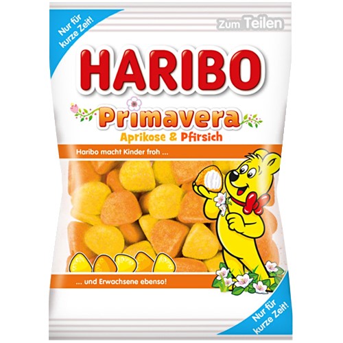 Haribo Primavera Aprikose-Pfirsich 175g