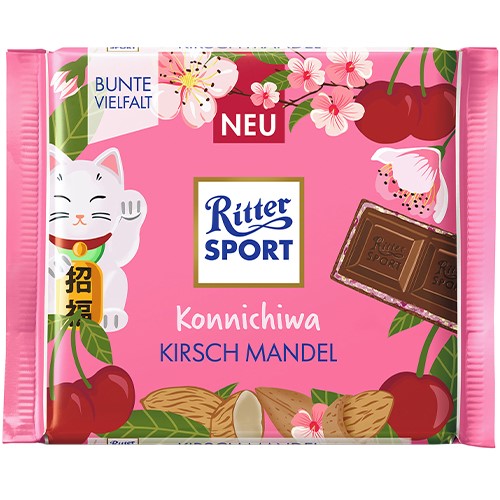 Ritter Sport Konnichiwa Kirsch Mandel 100g