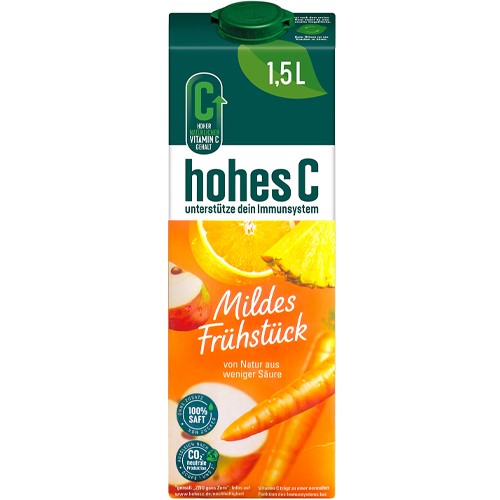 Hohes C Mildes Fruhstuck Juice Carton 1.5L