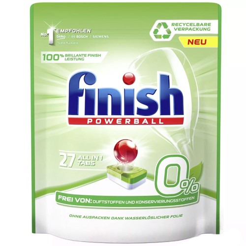 Finish All in 1 Tabs 0% 27pcs 432g