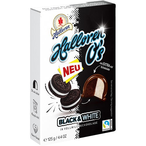 Halloren O's Black & White 12pcs 125g