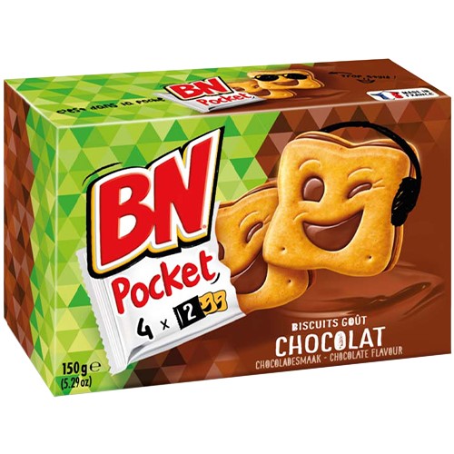 BN Pocket Chocolat 4pcs 150g