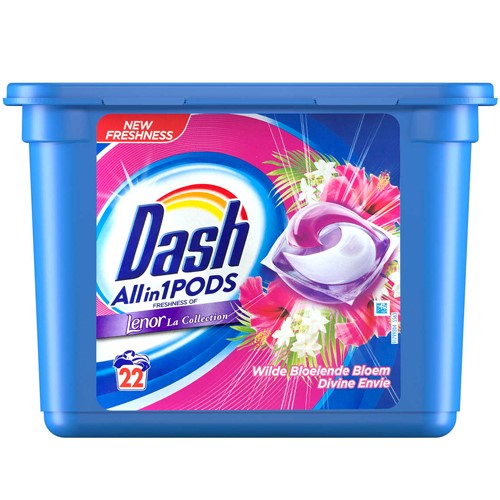 Dash All in 1 Pods Lenor Wilde Bloeiende 22p 552g