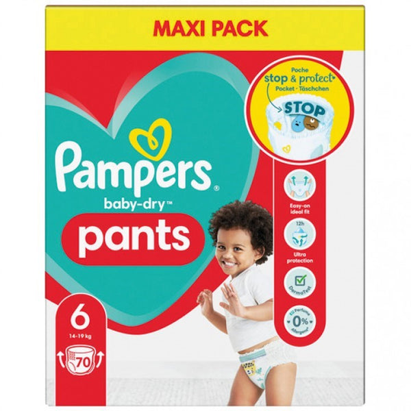 Pampers 6 Pants Baby-Dry 70pcs