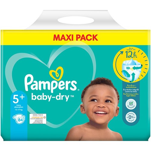 Pampers 5+ Baby-Dry 84pcs