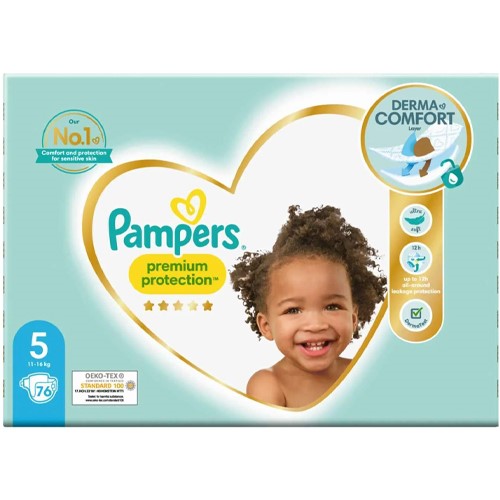 Pampers 5 Premium Protection 76pcs