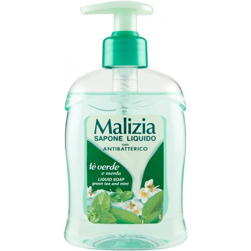 Malizia Sapone Liquido Te Verde Menta Soap 300ml