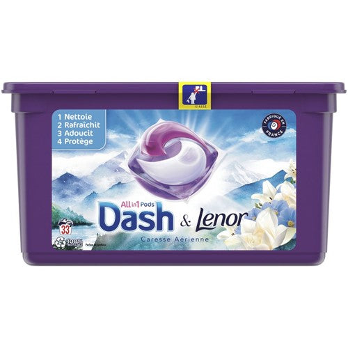 Dash Lenor All in 1 Pods Caresse Aerienne 33p 828g