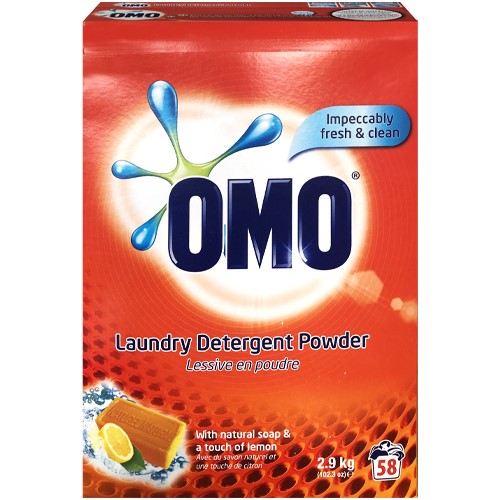 OMO Natural Soap & Lemon Powder 58p 2.9 kg