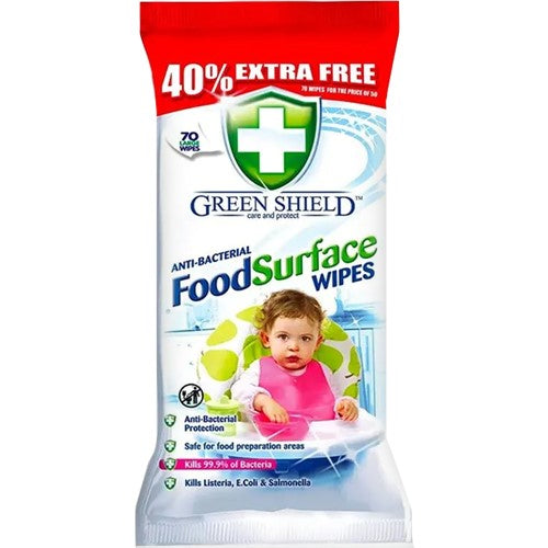 Green Shield Food Surface Wipes 70pcs / 12