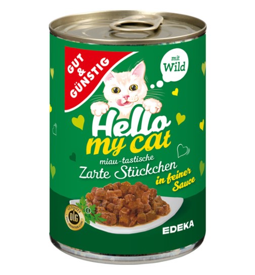 G&G Hello My Cat Zarte Stuckchen Wild 415g