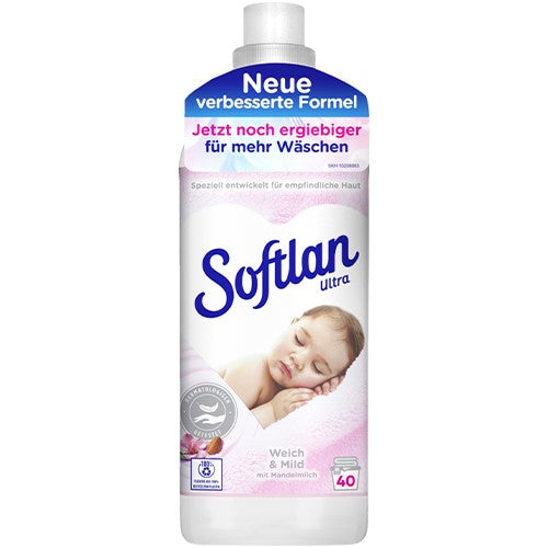 Softlan Ultra Weich & Mild Sensitiv Rinse 40p 1L