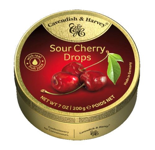 C&H Sour Cherry Drops 200g / 9