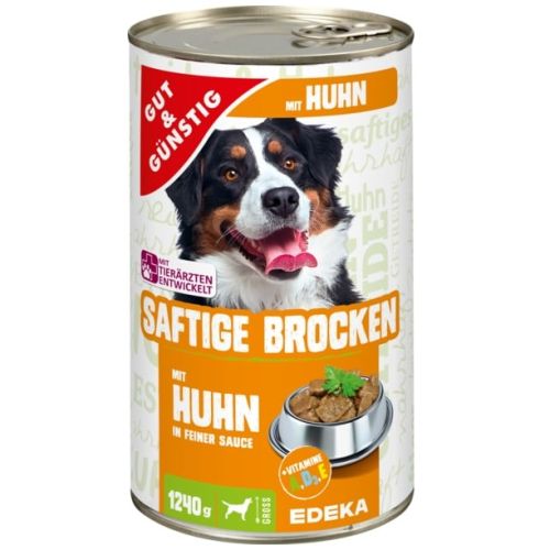 G&G Saftige Brocken Huhn for Dog Can 1240g