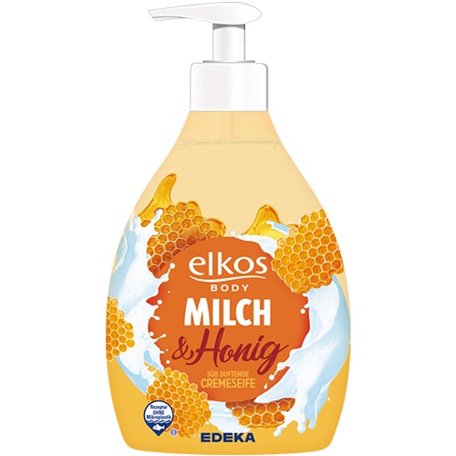 Elkos Milch & Honig Liquid Soap 500ml