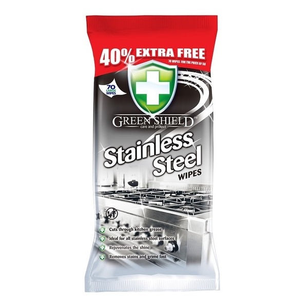 Green Shield Stainless Steel Wipes 50pcs