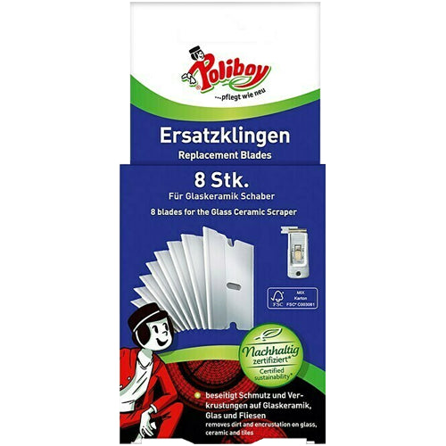 Poliboy Ersatzklingen Scraper knives 8 pcs